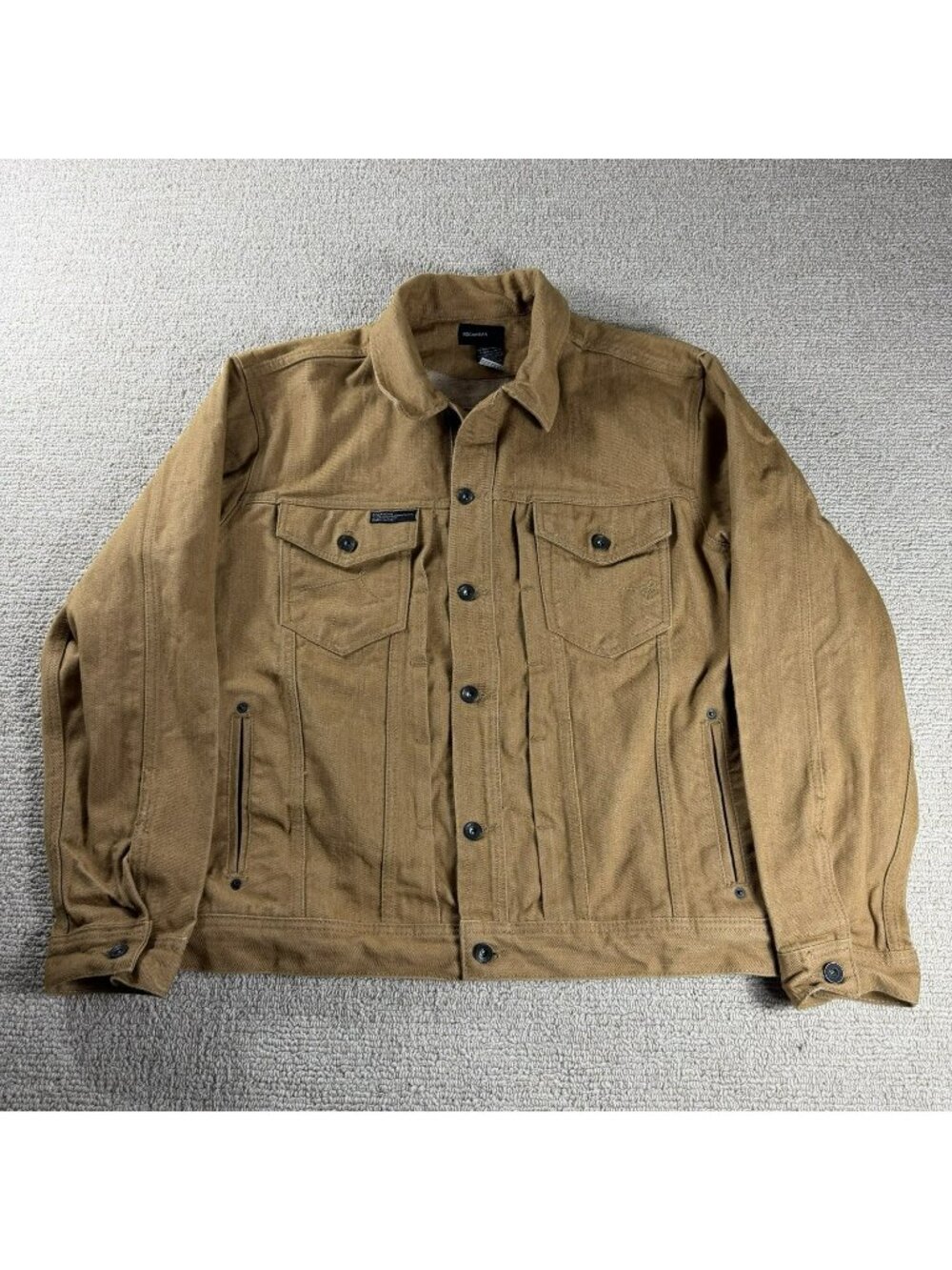 Rocawear Y2K Denim Jean Jacket Gold Men’s Size XXL